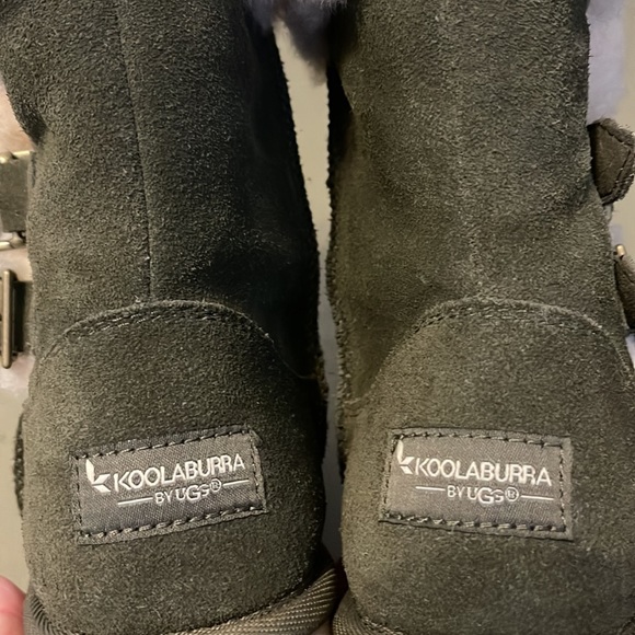 UGG KOOLABURRA  green leather color size 6” womens boots - Picture 12 of 15